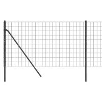 Draadgaashek 0,8x25 m gegalvaniseerd staal antracietkleur - thumbnail