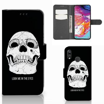 Telefoonhoesje met Naam Samsung Galaxy A70 Skull Eyes Telefoonhoesje met Naam Samsung Galaxy A70 Skull Eyes
