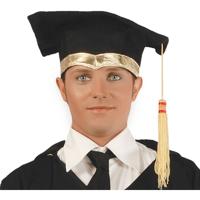 Geslaagd Hoed Zwart/Goud - thumbnail