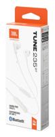 JBL Tune 235BT Bluetooth Wireless in-ear hoofdtelefoon met 3 knoppen microfoon/afstandsbediening en platte kabel - wit - thumbnail