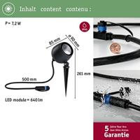 Paulmann Kikolo 94775 Verlichtingssysteem Plug&Shine LED-tuinspot LED 7.2 W Warmwit Antraciet - thumbnail