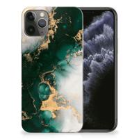 TPU Siliconen Hoesje voor Apple iPhone 11 Pro Marmer Groen - thumbnail
