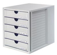 HAN Systembox 1450-11 Ladebox Lichtgrijs DIN A4, DIN C4 Aantal lades: 5 - thumbnail
