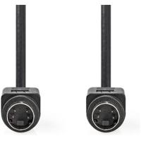 S-Videokabel | S-Video Male - S-Video Male | 2,0 m | Zwart - thumbnail