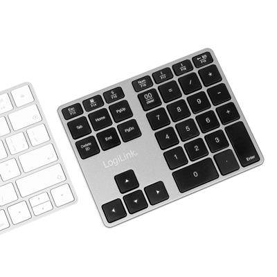 LogiLink ID0187 Numeriek toetsenbord Bluetooth Zilver LogiLink ID0187 Numeriek toetsenbord Bluetooth Zilver