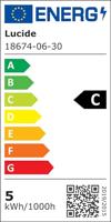 Lucide PENNY - Bureaulamp - LED Dimb. - 1x4,7W 3000K - Met draadloze oplader - Zwart - thumbnail