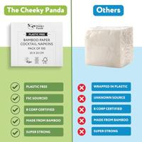 The Cheeky Panda Servetten - fsc bamboe - 2-laags - 100st - thumbnail