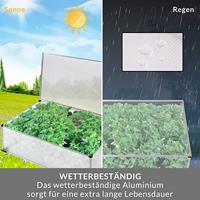 Aluminium Kweekkas met afsluitbaar dak afm. 100x60cm - thumbnail