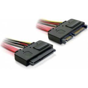 Delock 84362 Verlengkabel SATA 6 Gb/s 22-polige stekker > SATA 22-polige bus (5 V + 12 V) 20cm Delock 84362 Verlengkabel SATA 6 Gb/s 22-polige stekker > SATA 22-polige bus (5 V + 12 V) 20cm