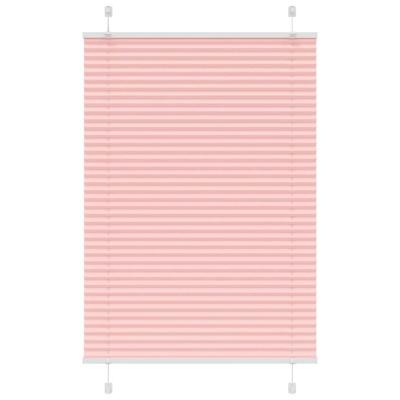 VidaXL Plissé rolgordijn 100x100 cm stofbreedte 99,4cm polyester roze