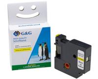 G&G 15567 Compatibel vervangt DYMO 40918 Tapekleur: Geel Tekstkleur: Zwart 9 mm 7 m - thumbnail