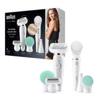 Braun Silk-épil 9 Flex 9-300 Beautyset - Epilator Met Flexibele Kop Voor Ontharen, Wit/Goud - thumbnail