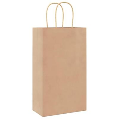 VidaXL Papieren zakken 50 st met hengsels 21x11x36 cm bruin