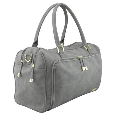 Isoki verzorgingstas double zip satchel Stone