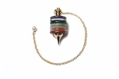 Pendel Met Ringen Chakrakleuren Groot