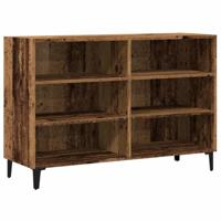 Dressoir 103,5x35x70 cm bewerkt hout oud houtkleurig - thumbnail