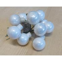 Kerstballetjes glasballetjes wit glas - Warentuin mix - thumbnail