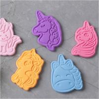 Creativ Company Uitsteekvormen met stempel, eenhoorn, afm 6-7,5 cm, wit, 6 stuk/ 1 doos - thumbnail