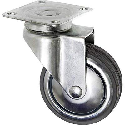 TOOLCRAFT TO-5137911 Zwenkwiel met schroefplaat 80 mm rubber Draagvermogen (max.): 70 kg TOOLCRAFT TO-5137911 Zwenkwiel met schroefplaat 80 mm rubber Draagvermogen (max.): 70 kg