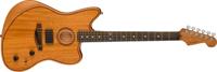 Fender American Acoustasonic Jazzmaster All-Mahogany Natural met deluxe gigbag - thumbnail