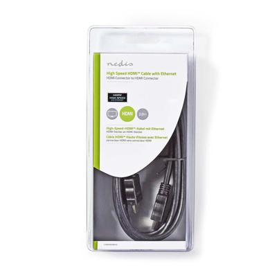 Nedis CVGB34000BK20 High Speed Hdmi-kabel Met Ethernet Hdmi-connector - Hdmi-connector 2,0 M Zwart - thumbnail