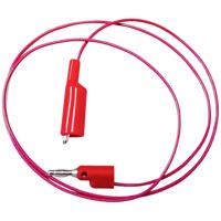 Mueller Electric BU-2030-A-48-2 Meetsnoer Bananenstekker 4 mm Krokodilklem 1.2 m Rood 1 stuk(s) - thumbnail