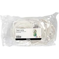 Creativ Company Papieren lamp, rond, d 7,5 cm, wit, 10 stuk/ 1 doos - thumbnail
