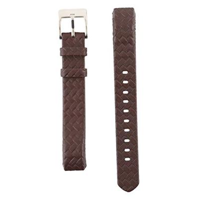 By Qubix - Lederen bandje Compatible met Fitbit Alta - Donkerbruin - Compatible fitbit bandje