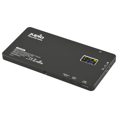 Jupio PowerLED 200 with Built-in Powerbank Alu