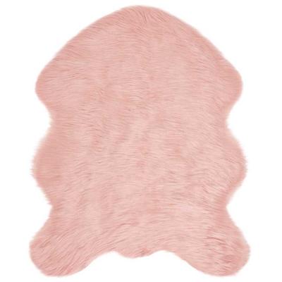 Nep Schapenvacht Tapijt Tafalla Roze 50 x 80 cm Polyester