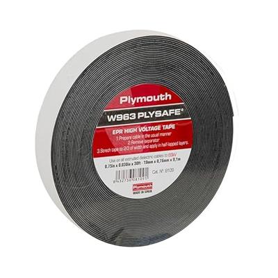 Isolatietape Plymouth Zwart Natuurlijk rubber 19 x 0,76 mm 9,1 M Isolatietape Plymouth Zwart Natuurlijk rubber 19 x 0,76 mm 9,1 M