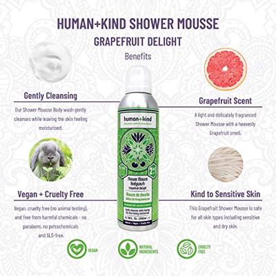 Human+Kind Human+Kind Foam Shower Grapefruit Delight Vegan (200ml)