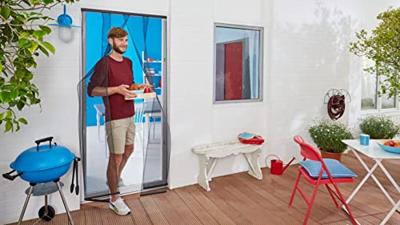 tesa STANDARD 55201-00001-00 Vliegenhor voor deur (b x h) 1200 mm x 2500 mm Antraciet 1 stuk(s)