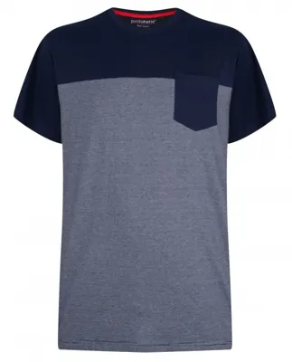 Heren pyjama shirt Korte mouw Jake - NOS -blauw