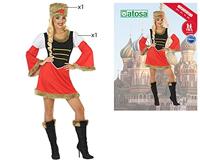 Kostuums voor Volwassenen Rood (2 pcs) Russin Maat XS/S - thumbnail