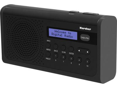 Karcher AG DAB 2405 radio Persoonlijk Analoog & digitaal Zwart
