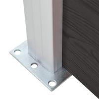 Schuttingpaneel 95x186 cm HKC zwart - thumbnail