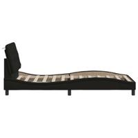 Bedframe zonder matras 80x200 cm stof zwart - thumbnail