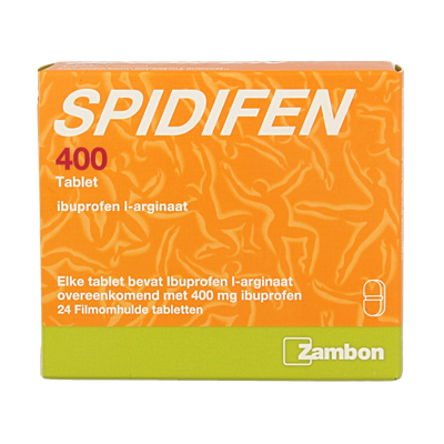 Spidifen Ibuprofen l-arginaat 400mg 24 Tabletten
