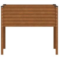 VidaXL Plantenbak 100x41x90 cm weervast staal - thumbnail