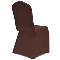 VidaXL Stoelhoes stretch 4 st bruin - thumbnail