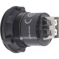 TRU COMPONENTS USB-03-BK USB-inbouwbus 2.0 Bus, inbouw USB-bus type B naar USB-bus type A Inhoud: 1 stuk(s) - thumbnail