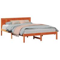 Bedframe Bruin 140 x 200 cm Massief grenenhout - thumbnail