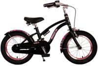 Volare miracle kinderfiets - meisjes - 14 inch - mat zwart - prime collection - thumbnail