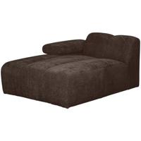 Woood Mojo chaise longue bank arm links ribstof Bruin - thumbnail