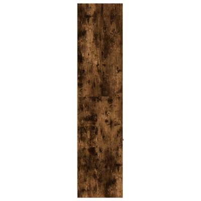 Apothekerskast 30x41x174,5 cm bewerkt hout gerookt eikenkleurig