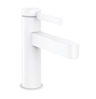 Wastafelmengkraan Finoris HansGrohe Eengreeps 100 met Push-Open Afvoer Mat Wit - thumbnail