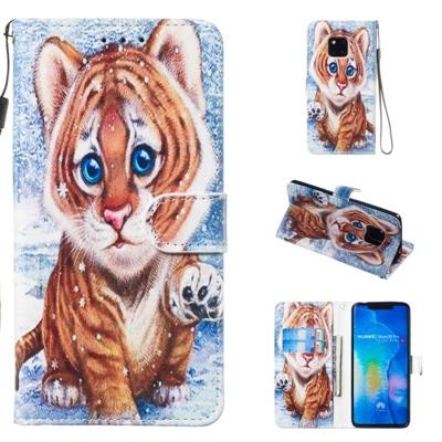 Lederen beschermhoes voor Huawei mate 20 Pro (Tiger)