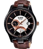 Horlogeband Casio 10427209 / BEM-308BL-1AV Leder Bruin 20mm - thumbnail