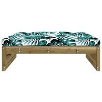 Tuinvoetenbank 120x80 cm gempregneerd grenenhout - thumbnail